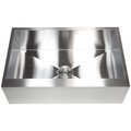 Contempo Living Contempo Living HFS3021 30 in. Flat Front Stainless Steel Farmhouse Kitchen Sink HFS3021